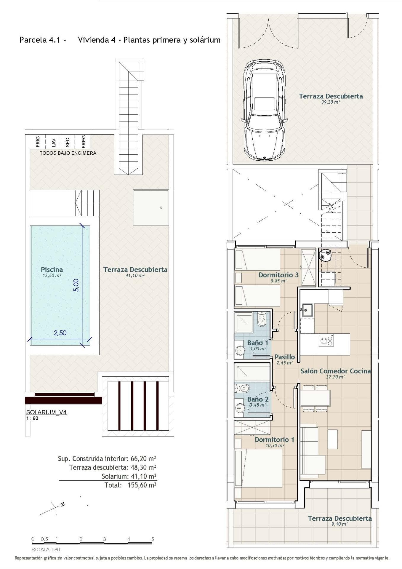Bungalow de 2 dormitorios en San Miguel de Salinas – imagen 4