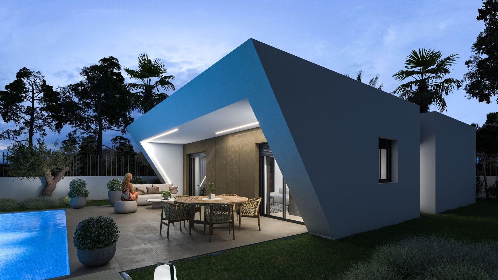 Villa de 3 dormitorios en Hondón de las Nieves