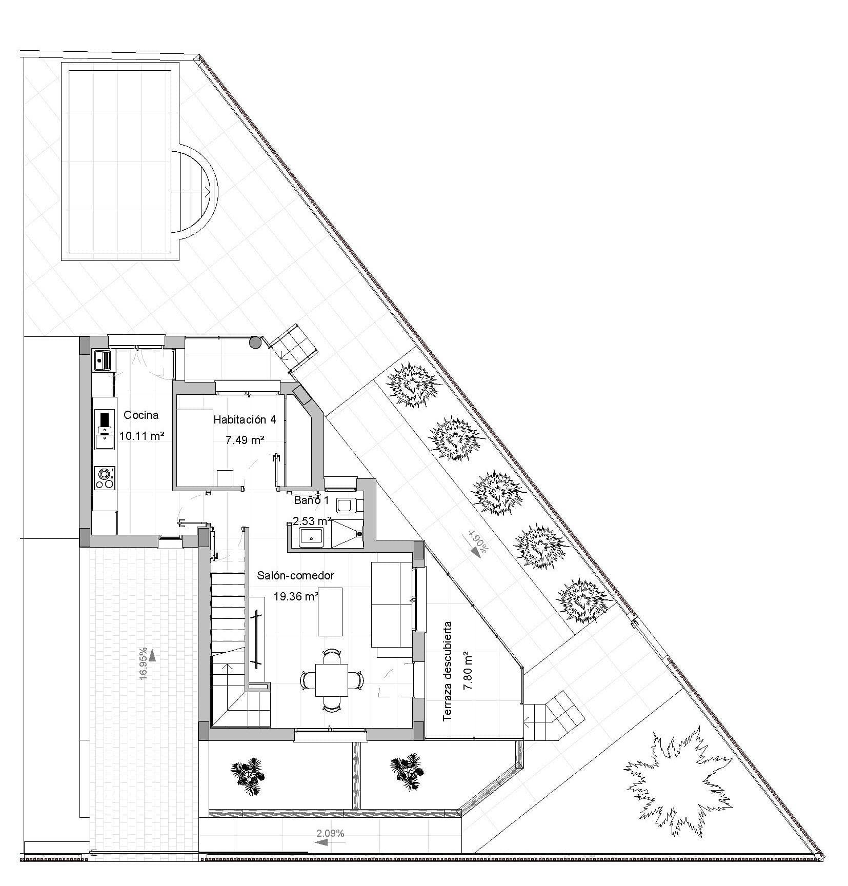 Nybygd villa med 4 soverom og 3 bad – bilde 6