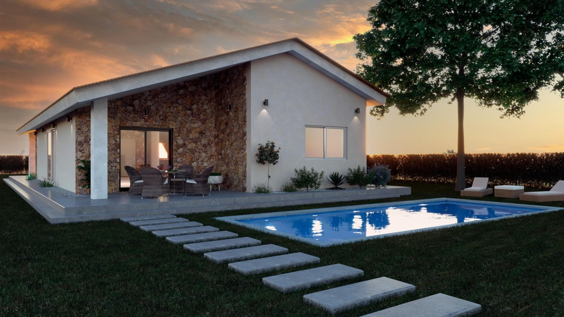 Villa de 3 dormitorios en Moratalla