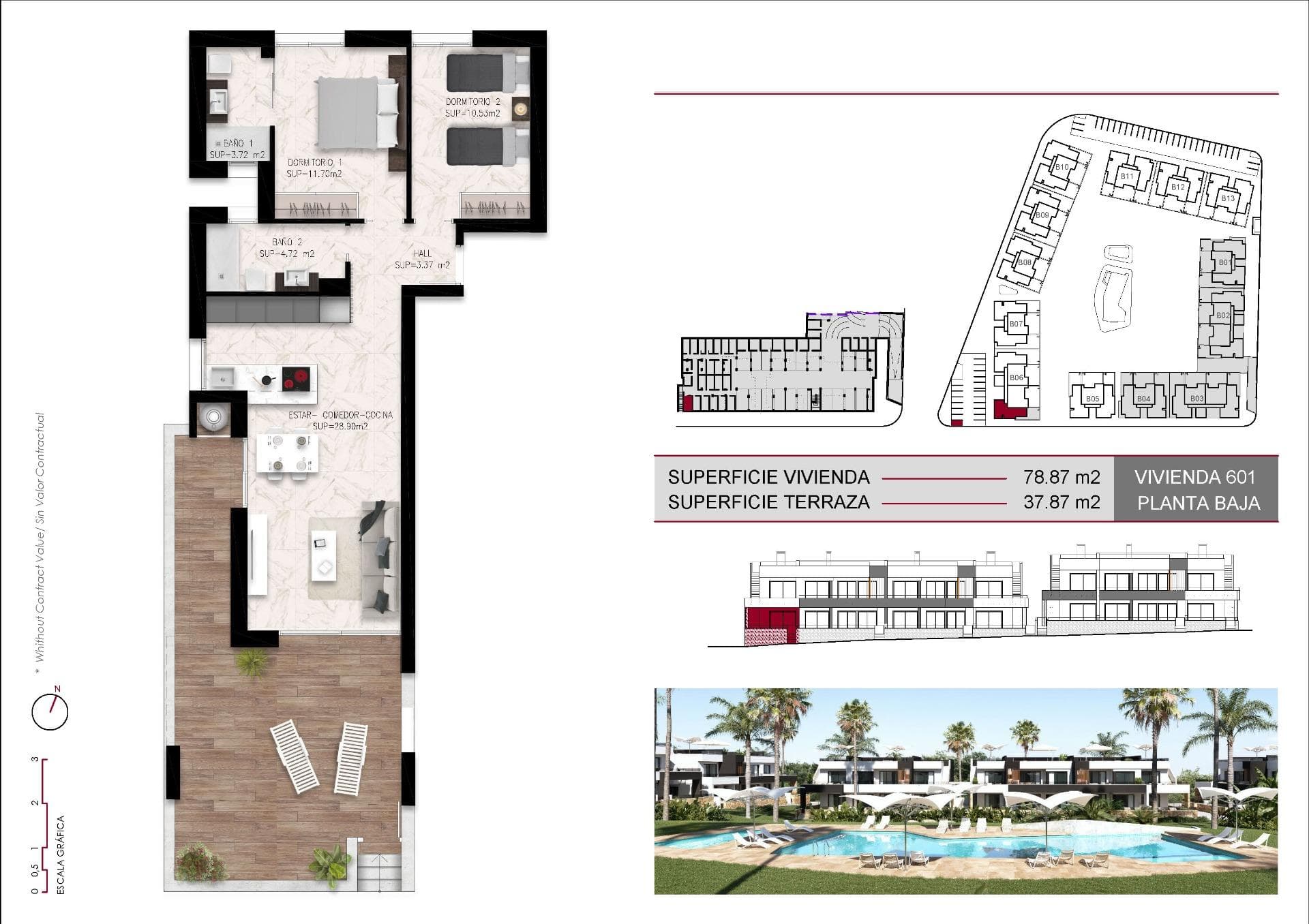 Bungalow med 2 soverom og 2 bad i Ciudad Quesada – bilde 5