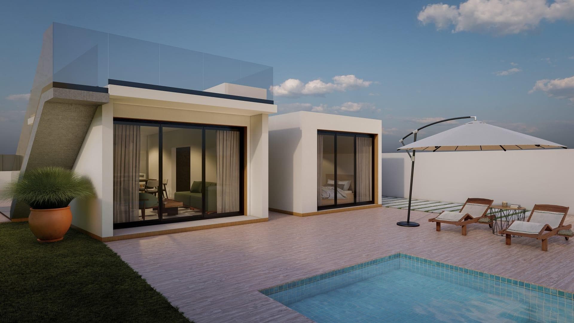 Villa de 3 dormitorios en Ibi