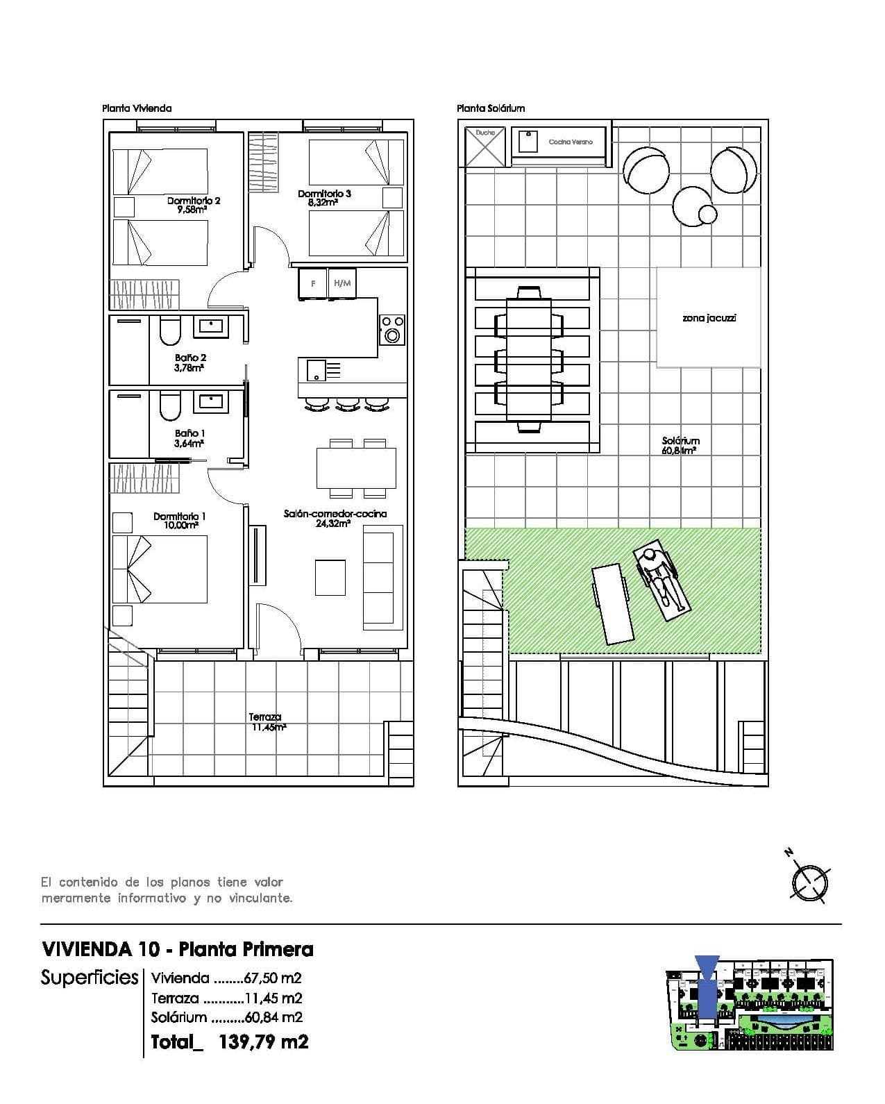 Bungalow med 3 soverom og 2 bad – bilde 7