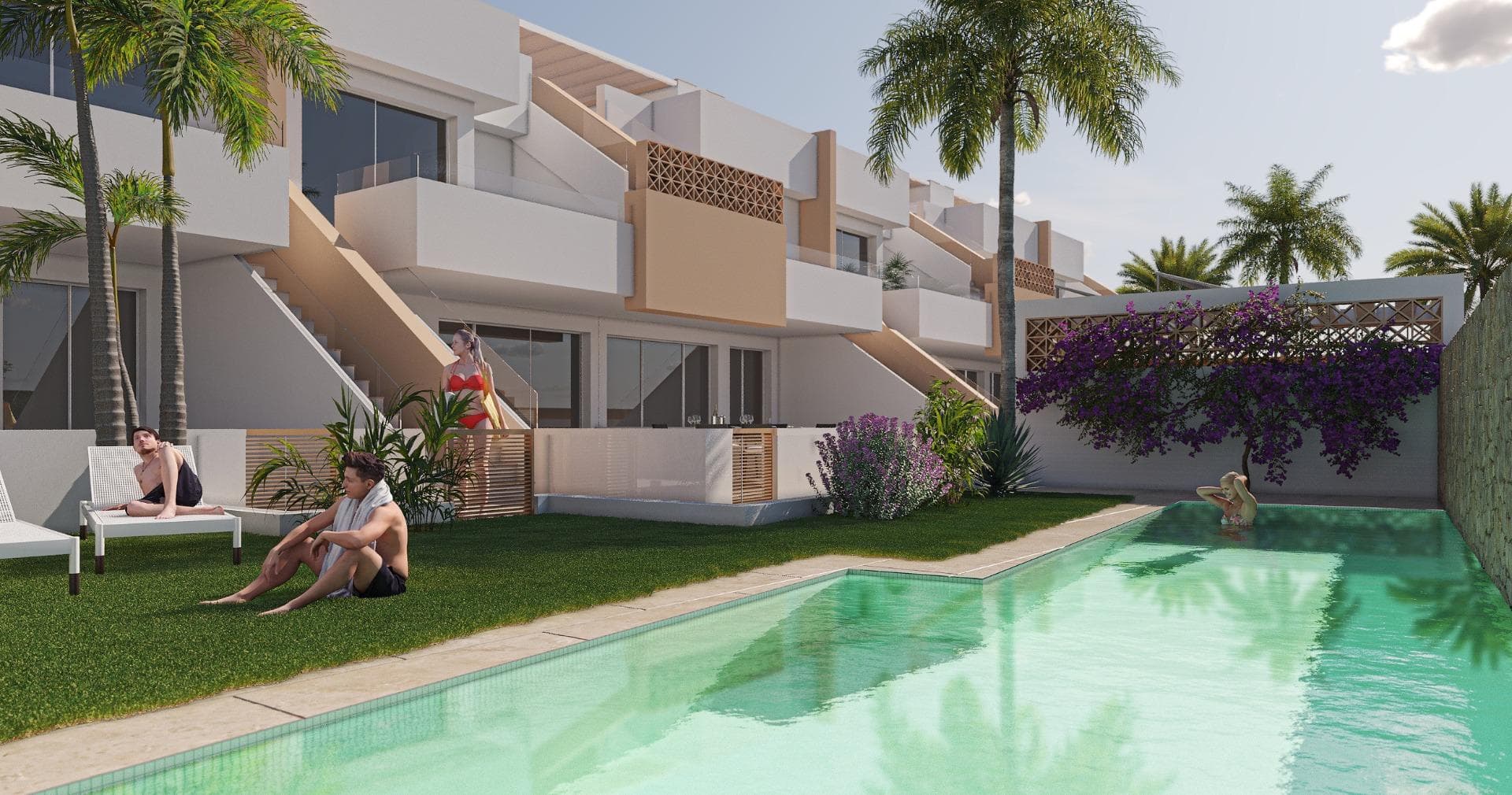 Bungalow de 3 dormitorios en Pilar de la Horadada