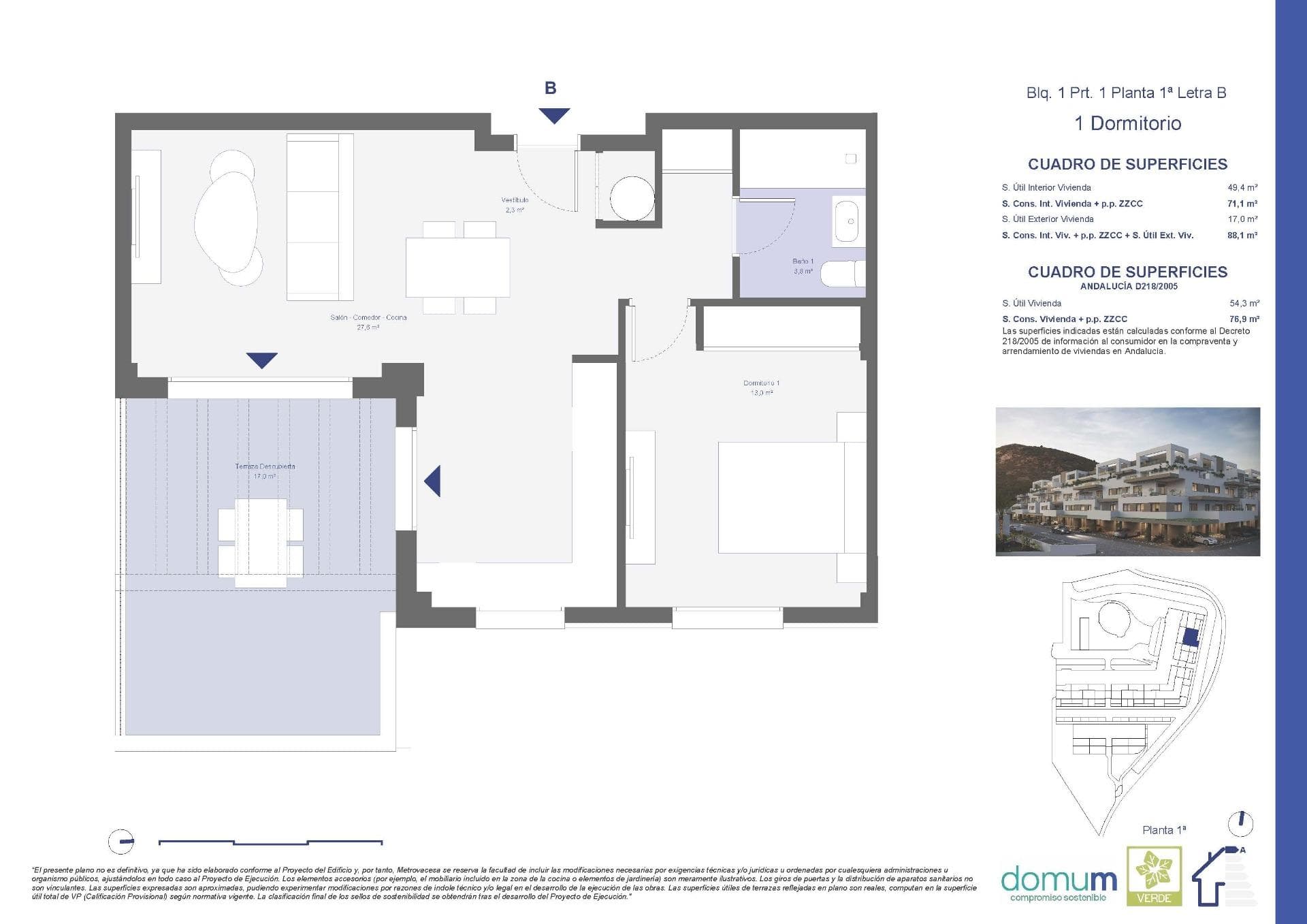 Apartamento de 1 dormitorios en Murcia – imagen 7