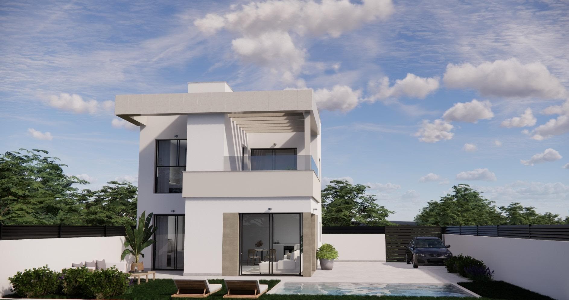 Moderne villa med 3 soverom og 2 bad – bilde 2