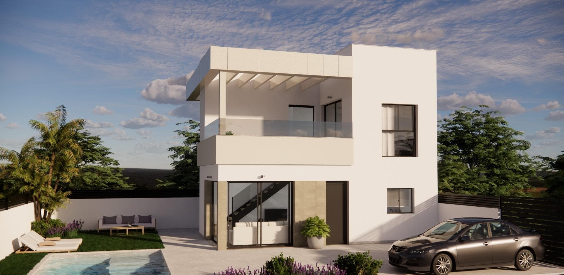Moderne villa med 3 soverom og 2 bad – bilde 3