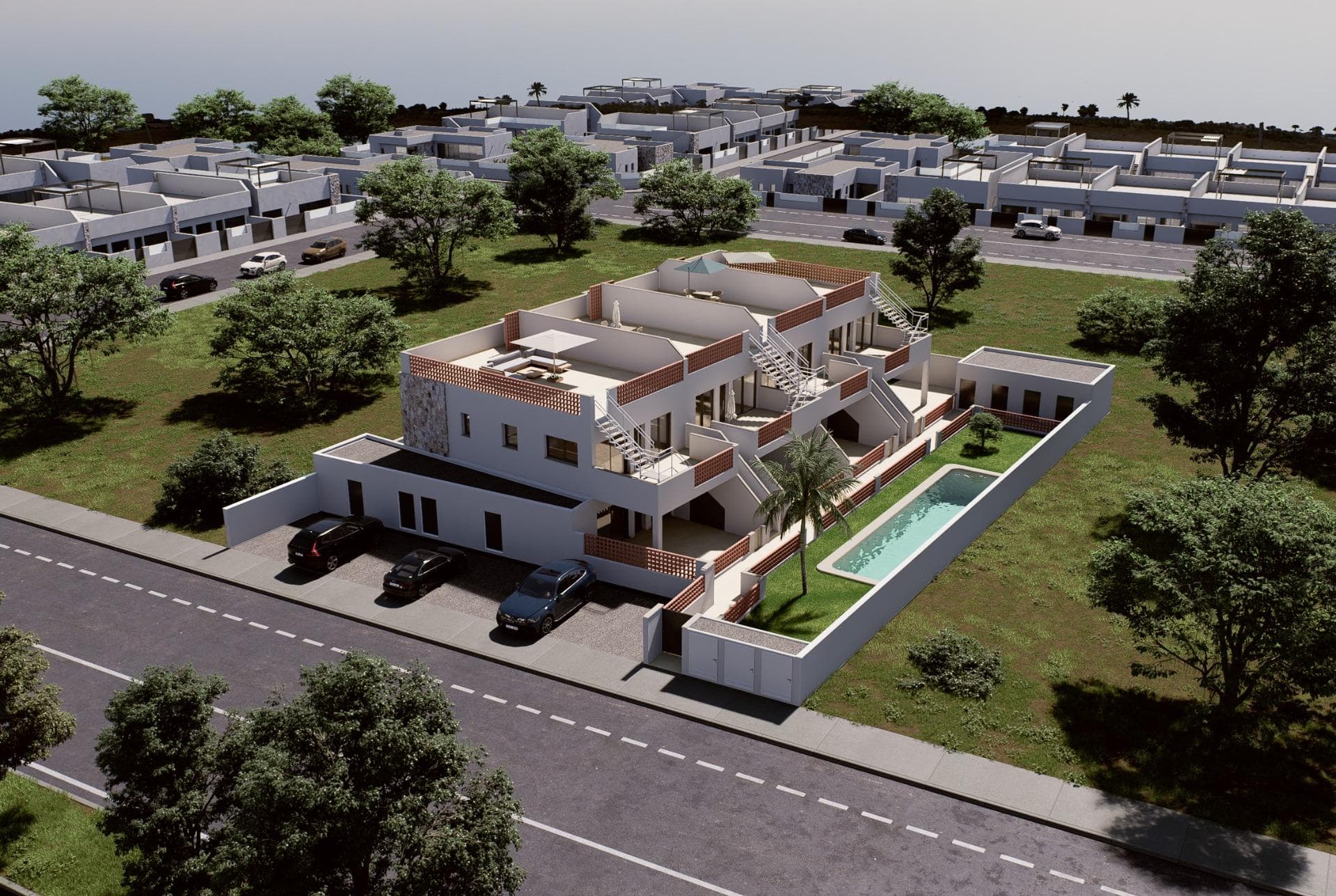 Bungalow de 3 dormitorios en Pilar de la Horadada