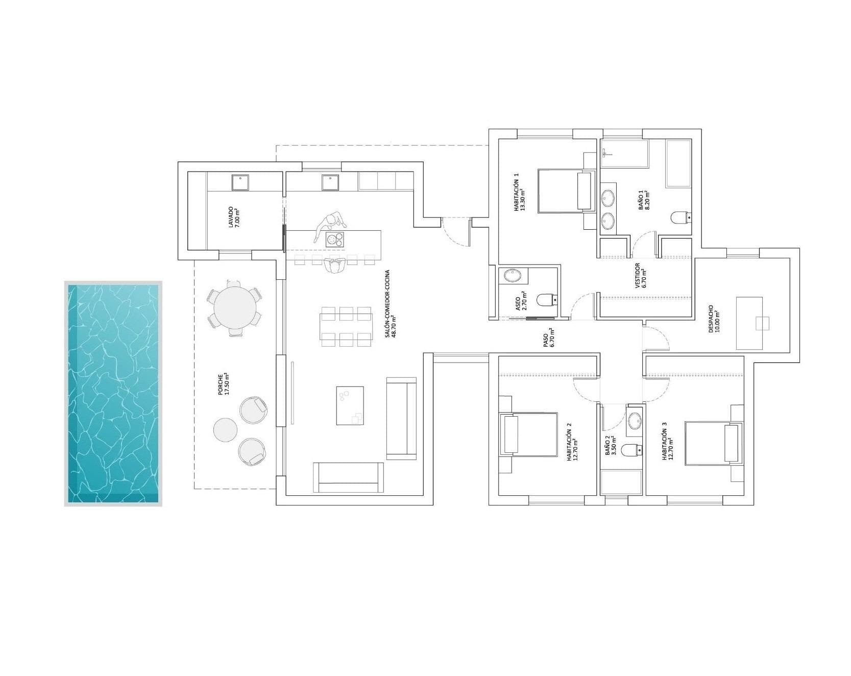 Villa med 4 soverom og 2 bad i Monforte del Cid – bilde 5