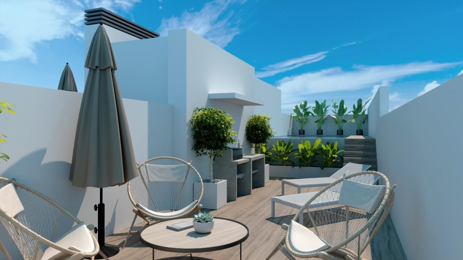 Moderne toppleilighet med 2 soverom og 2 bad – bilde 3