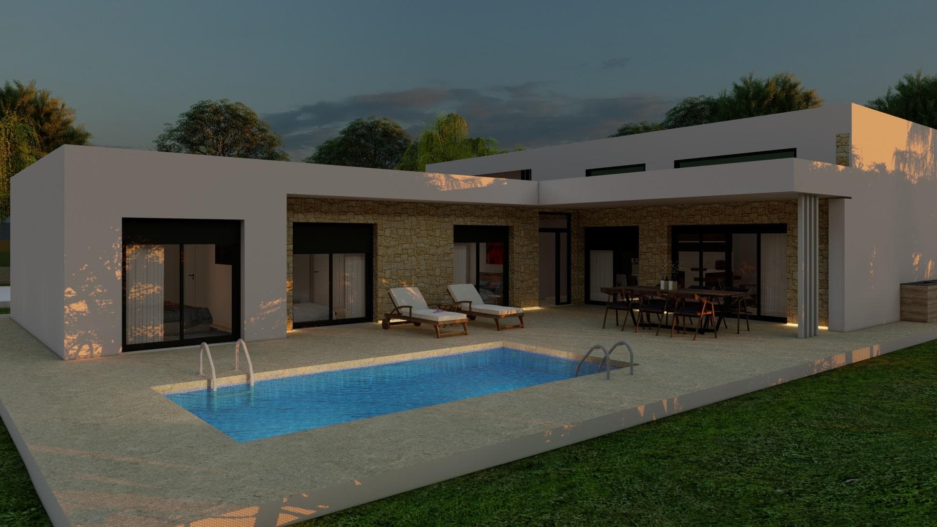 Moderne villa med 3 soverom og 2 bad – bilde 3