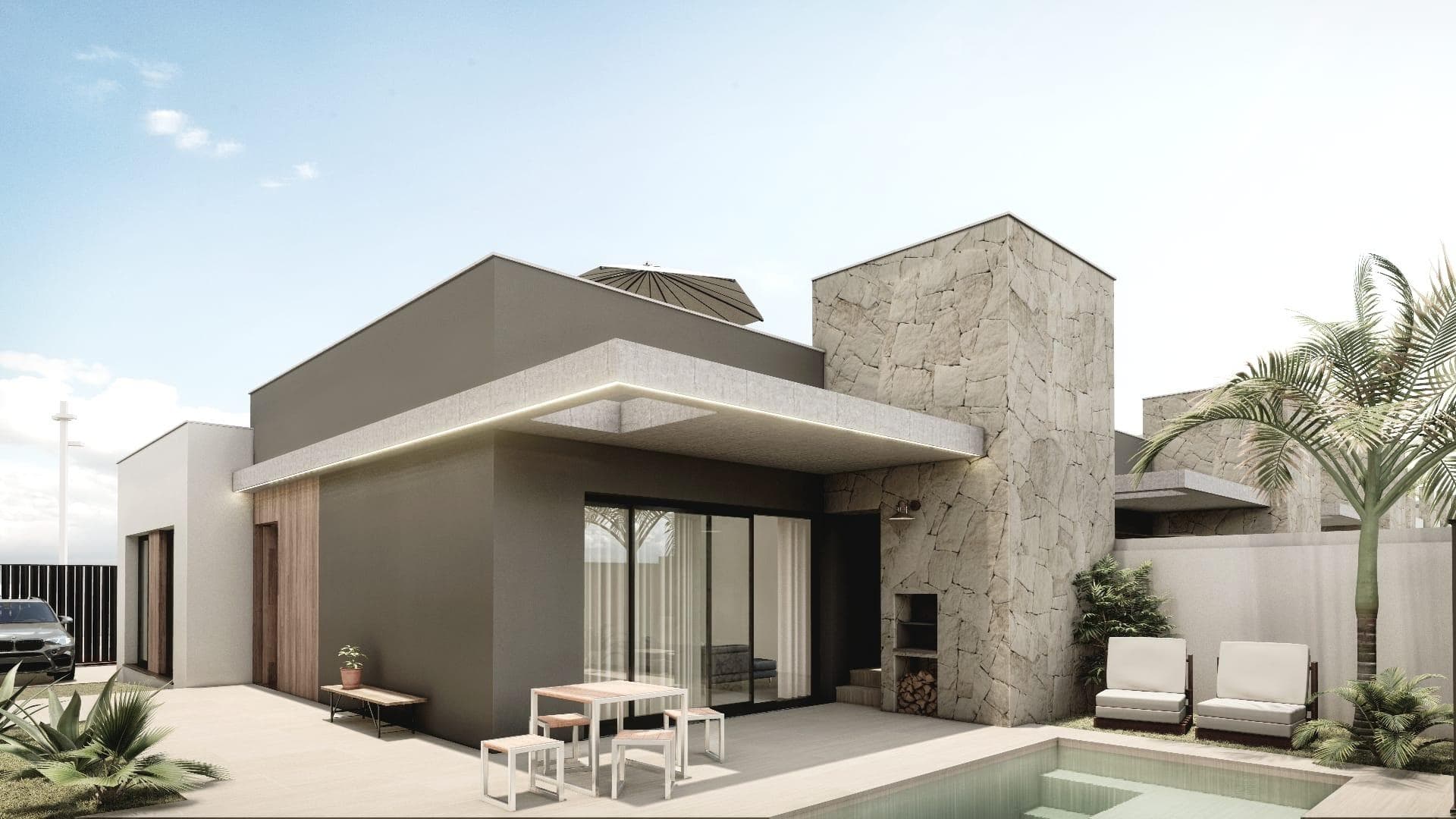 Villa de 2 dormitorios en San Juan de los Terreros