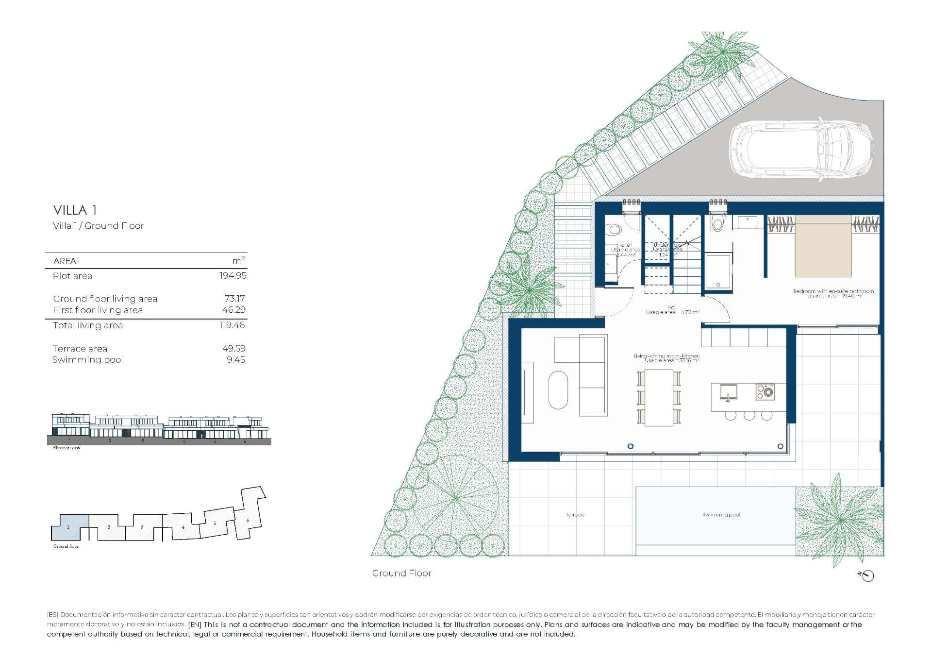 Villa med 3 soverom og 2 bad i El Valle Golf – bilde 6