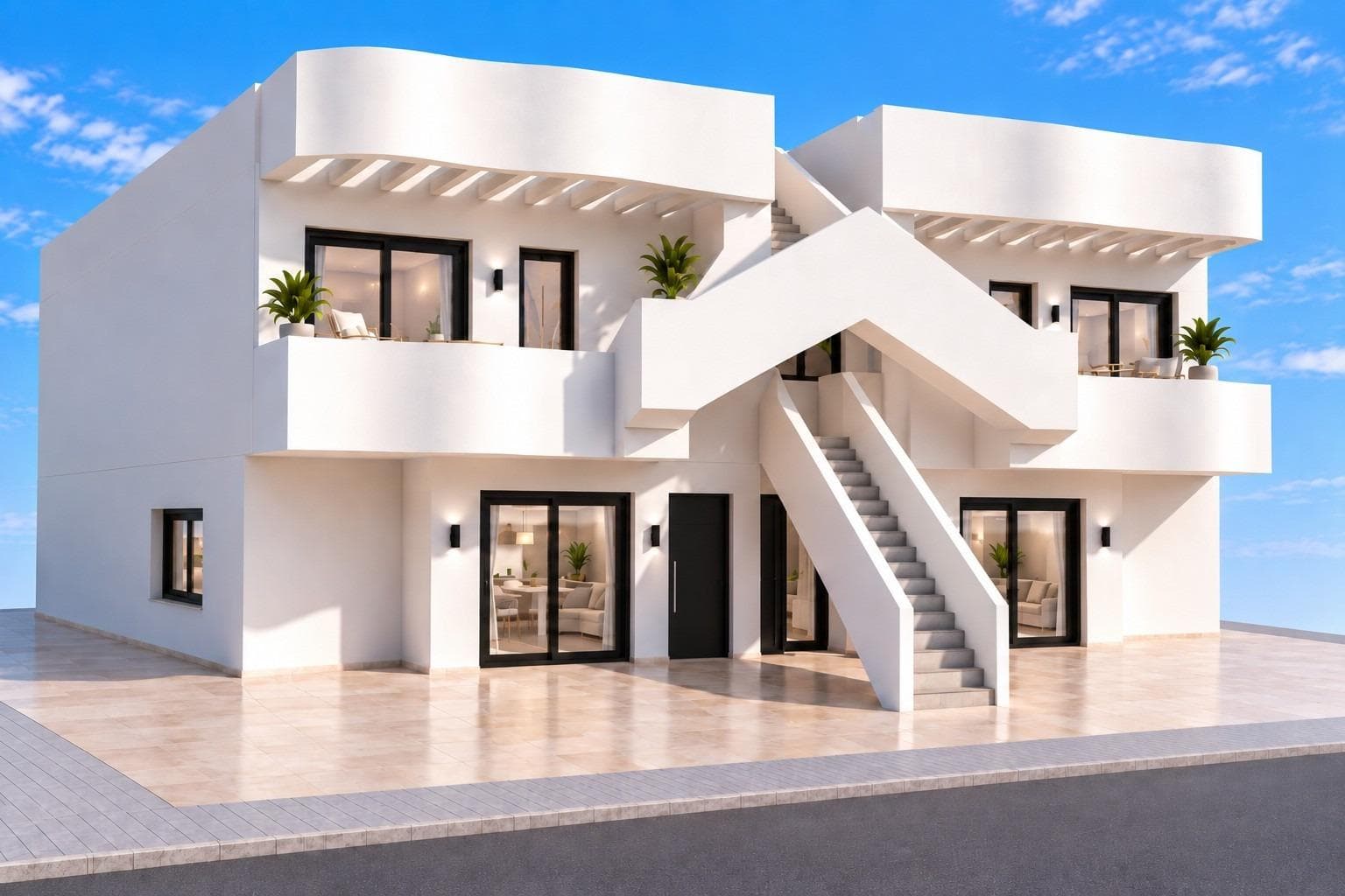 Bungalow med 2 soverom og 2 bad i San Pedro del Pinatar