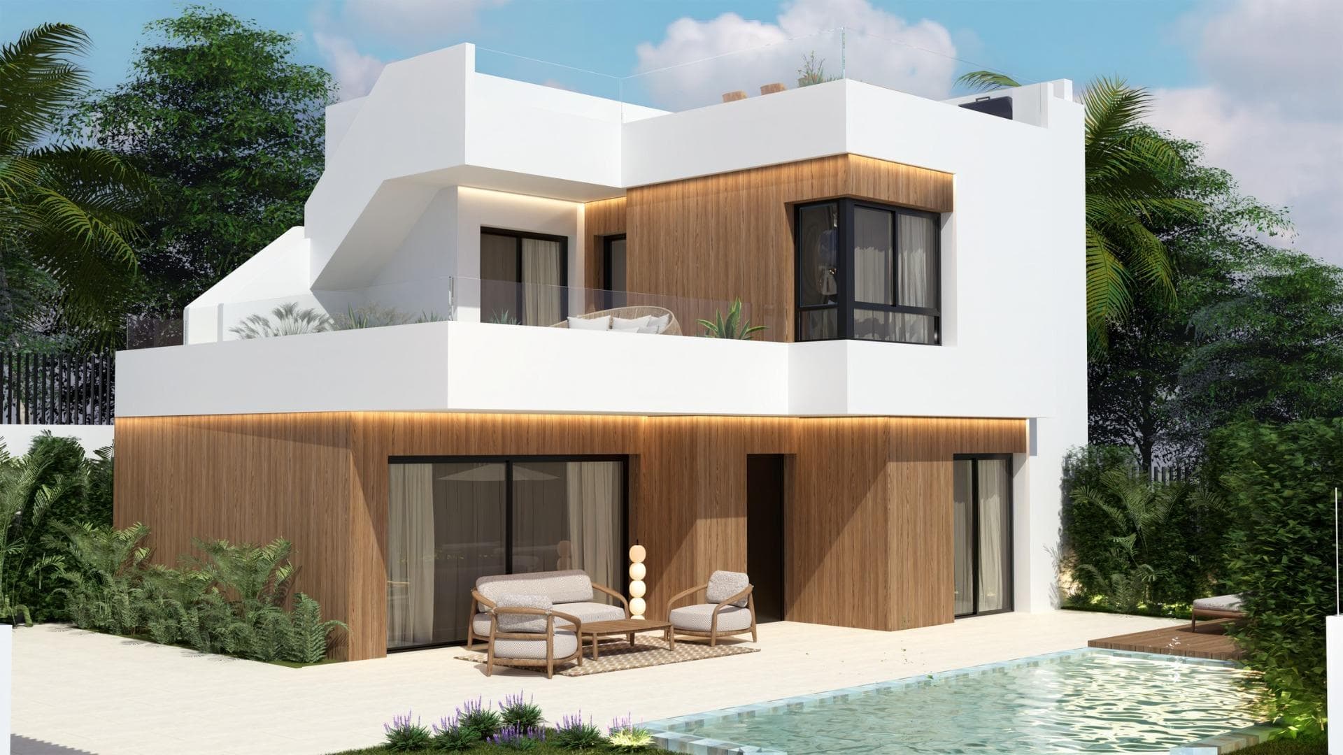Villa med 3 soverom og 3 bad i Vistabella Golf